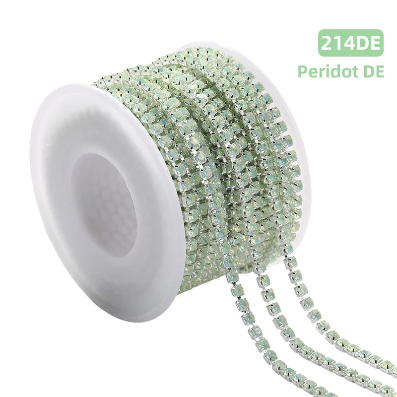 SS12 Opal Mocha Series Claw Chain Rhinestone Flatback Crystal Jewelry Making DIY Crafts Accessories Sew On Clothes Decoration