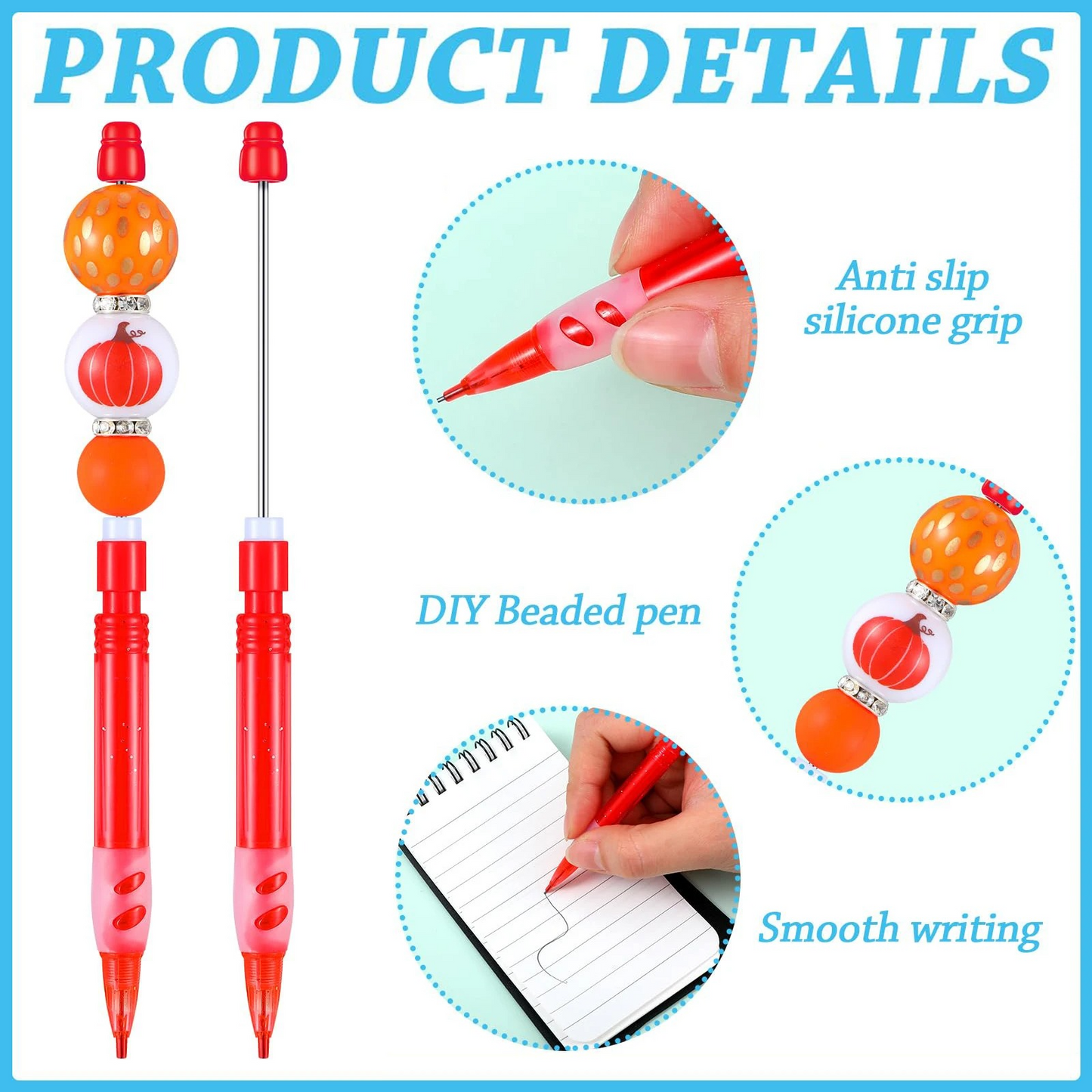 DIY Beaded Pencil for Students Non Sharpening Pencil 0.5 Non Refilling Beadable Automatic Cute Writing Pencil Wholesale