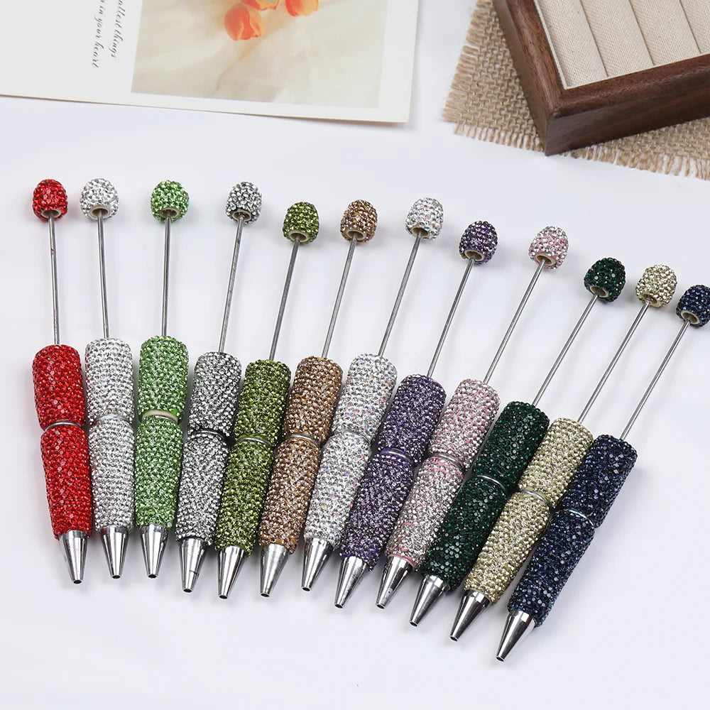 DIY Rhinestone Pens/Beaded Pen Accessories/Beadable Pen
