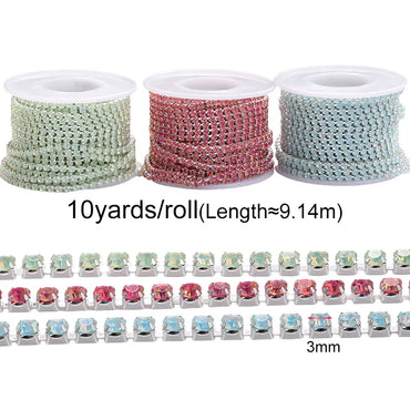 SS12 Opal Mocha Series Claw Chain Rhinestone Flatback Crystal Jewelry Making DIY Crafts Accessories Sew On Clothes Decoration