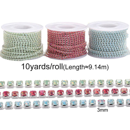 SS12 Opal Mocha Series Claw Chain Rhinestone Flatback Crystal Jewelry Making DIY Crafts Accessories Sew On Clothes Decoration