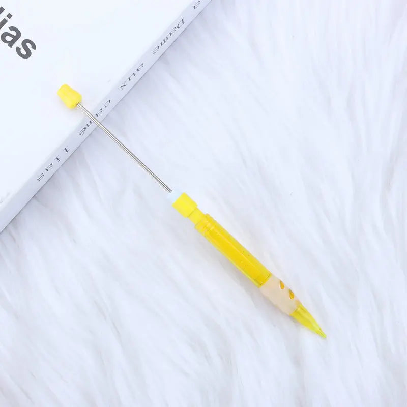 DIY Beaded Pencil for Students Non Sharpening Pencil 0.5 Non Refilling Beadable Automatic Cute Writing Pencil Wholesale