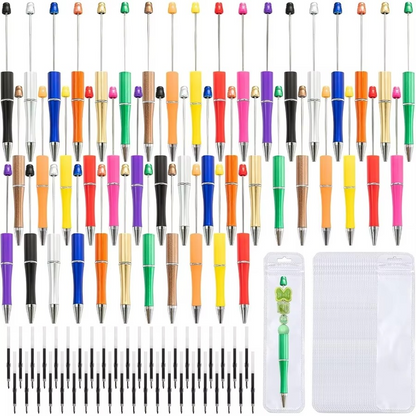 New Beaded Ballpoint Pens Plastic Beadable Pens Wedding Favors Birthday Party Gifts Student Stationery Pens