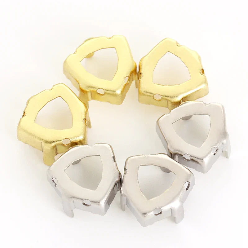 Drop Copper K9 Empty Claw Settings for Fancy Stones Golden Round Rhinestones Claw Silver Gold Firmly Set Rhinestones Base Claw