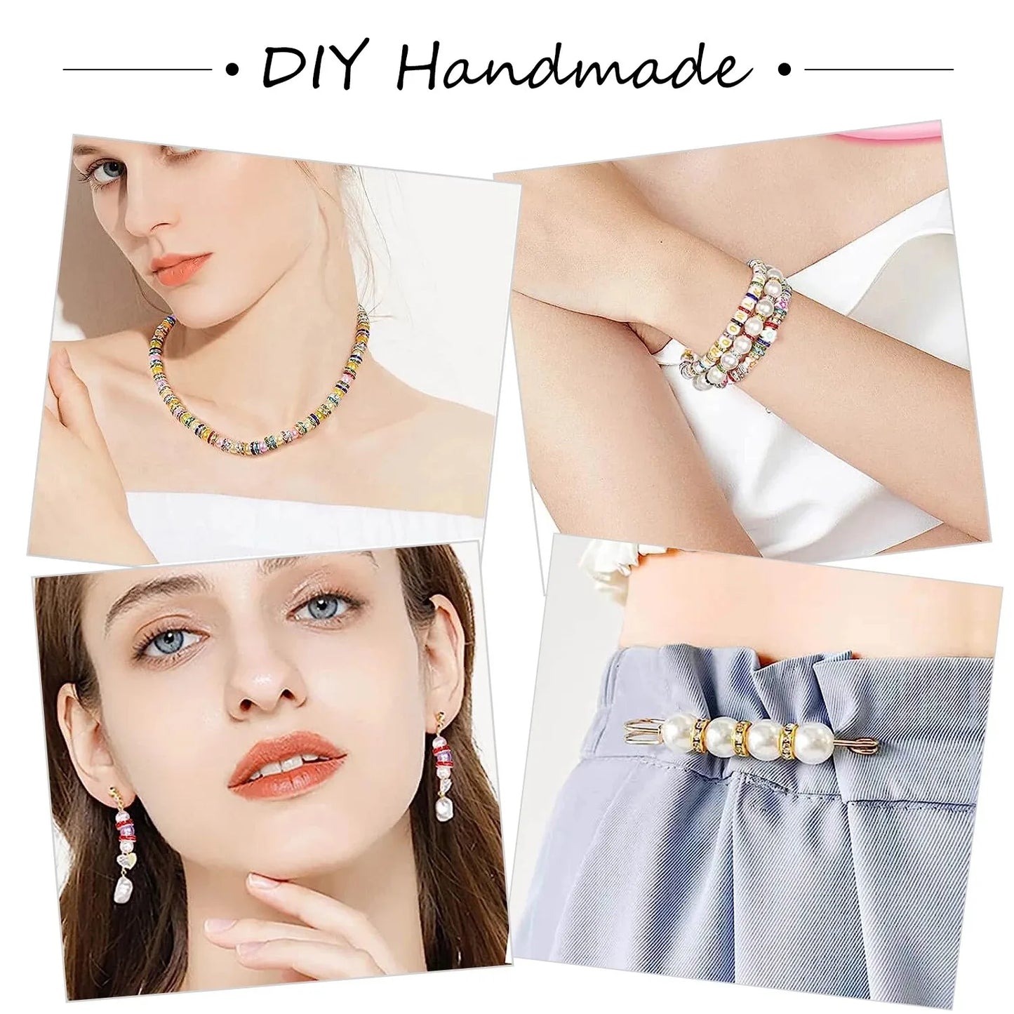 100pcs/Size 12/15mm Wave Side Rhinestone Spacer Beads Colorful Crystal Metal Rondelle for Jewelry Making Diy Crafts Accessories