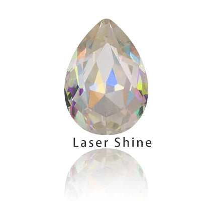Twinkling Violet Tear Drop K9 Glass Rhinestones Glass Crystal Pointback Rhinestones Glue on Garment Crafts Jewelry Accessories