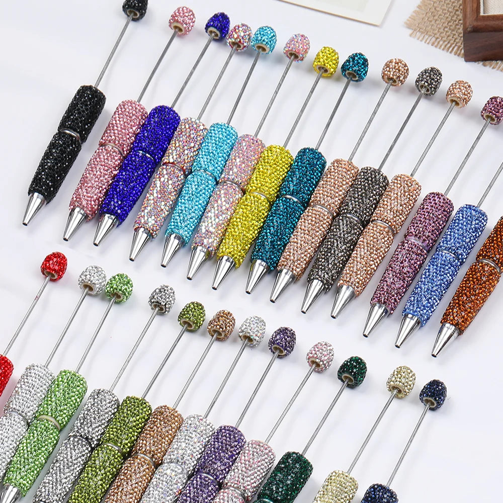 DIY Rhinestone Pens/Beaded Pen Accessories/Beadable Pen