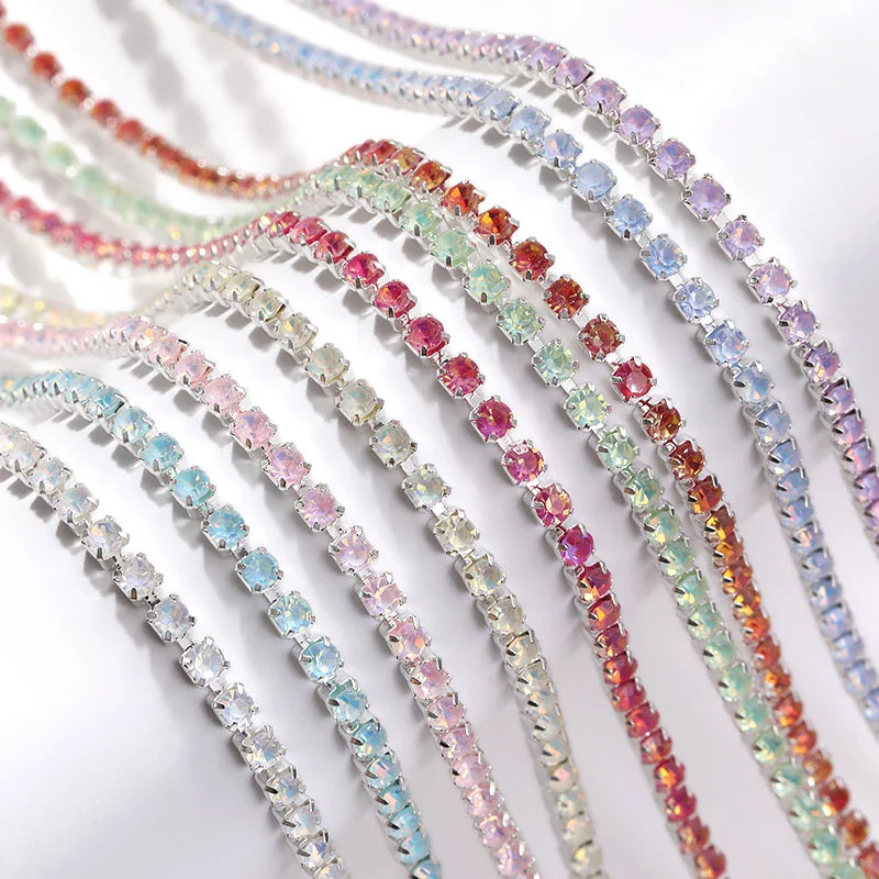 SS12 Opal Mocha Series Claw Chain Rhinestone Flatback Crystal Jewelry Making DIY Crafts Accessories Sew On Clothes Decoration