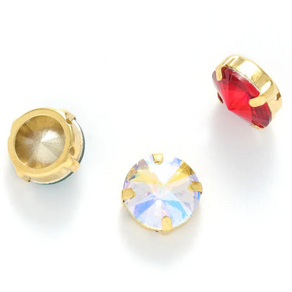 Drop Copper K9 Empty Claw Settings for Fancy Stones Golden Round Rhinestones Claw Silver Gold Firmly Set Rhinestones Base Claw