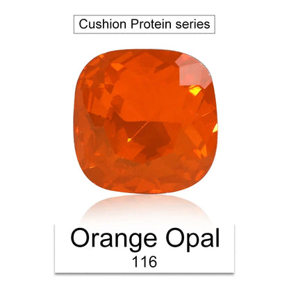 Cushion Rhinestones Glitter Opal Series Glass Charms Nail Art  Beads Jewelry Making Accessories Glass Beads Stones
