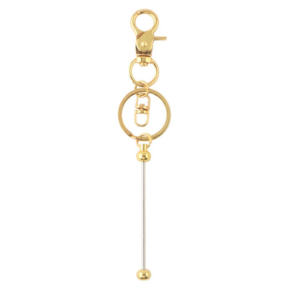 Kovict 20-100Pcs Beadable Keychain Bars For Beads Blank Keychain Metal Beaded Keychain For Keychain DIY Projects Pendant Jewelry