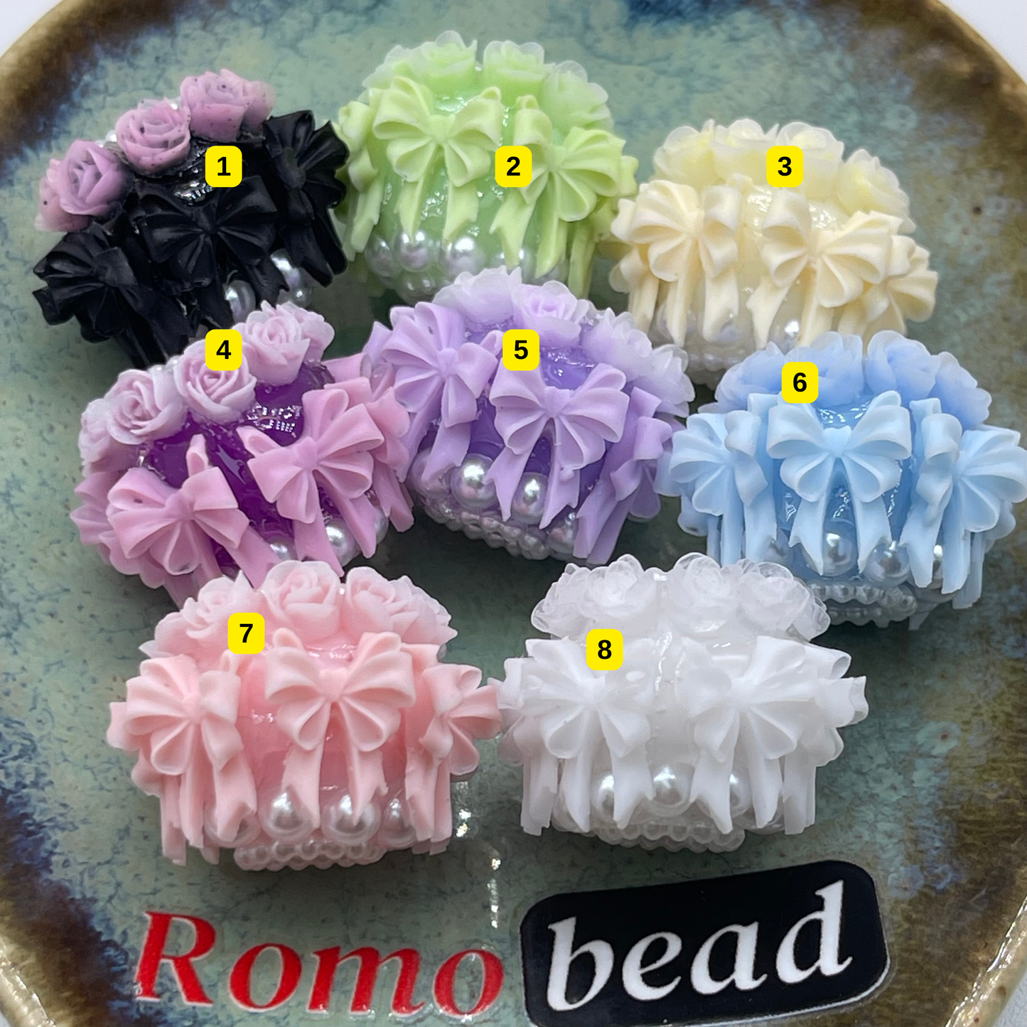[2] Fancy Round Beads for DIY Pen - KeyChain Phone Chain Crafty Accessories