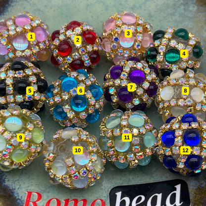 [2] Fancy Round Beads for DIY Pen - KeyChain Phone Chain Crafty Accessories