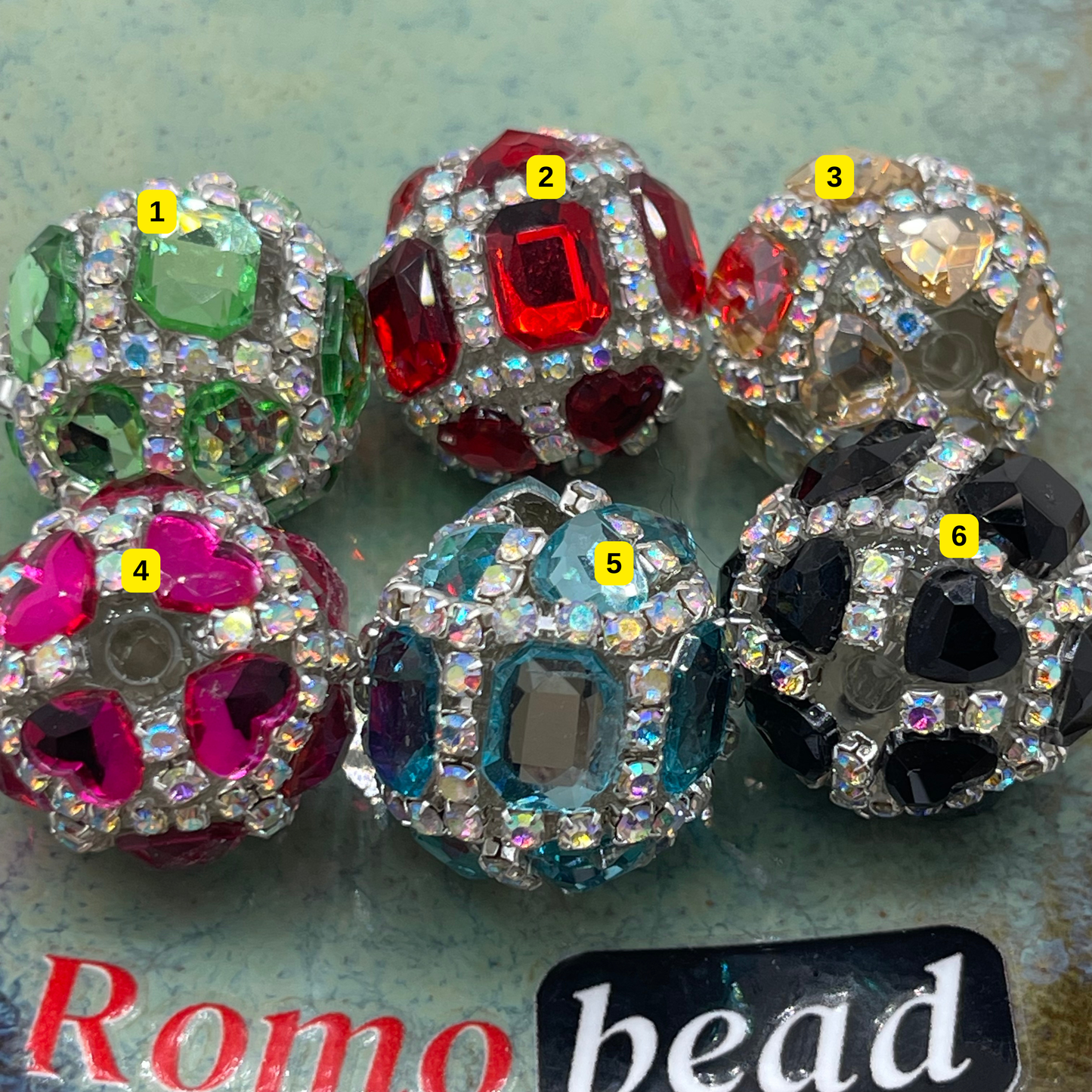 [2] Fancy Round Beads for DIY Pen - KeyChain Phone Chain Crafty Accessories