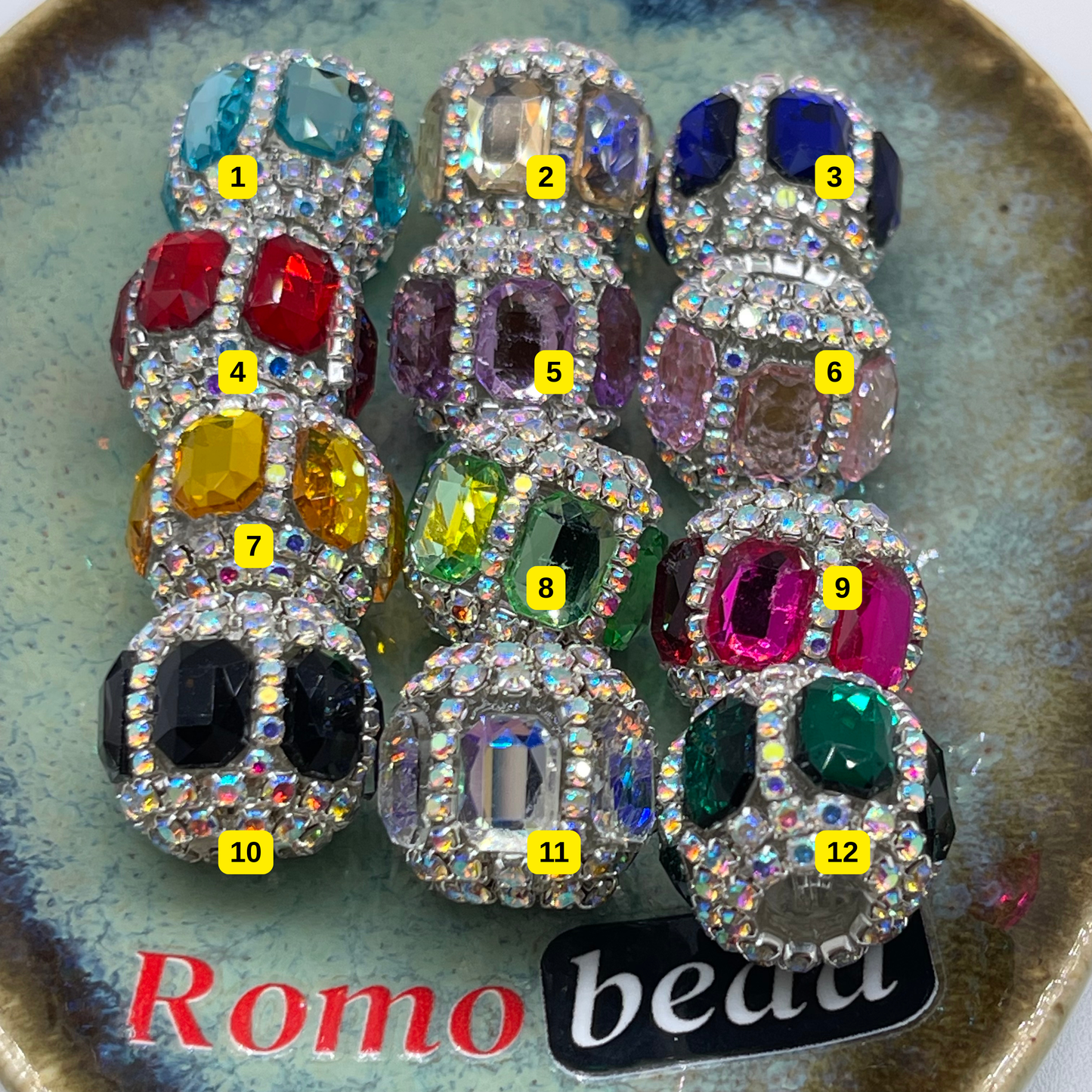 [2] Fancy Round Beads for DIY Pen - KeyChain Phone Chain Crafty Accessories