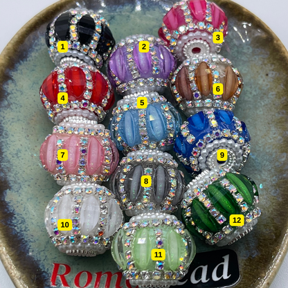 [2] Fancy Round Beads for DIY Pen - KeyChain Phone Chain Crafty Accessories