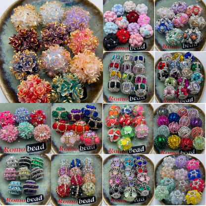[2] Fancy Round Beads for DIY Pen - KeyChain Phone Chain Crafty Accessories