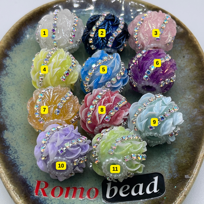 [2] Fancy Round Beads for DIY Pen - KeyChain Phone Chain Crafty Accessories