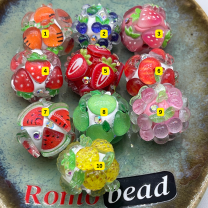 [2] Fancy Round Beads for DIY Pen - KeyChain Phone Chain Crafty Accessories