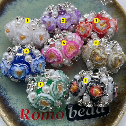 [2] Fancy Round Beads for DIY Pen - KeyChain Phone Chain Crafty Accessories