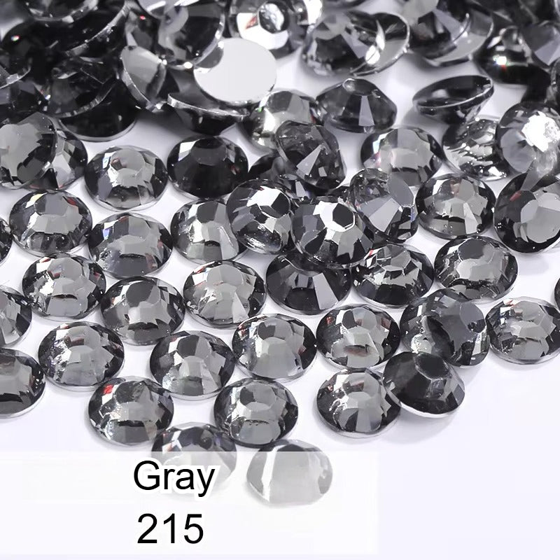 High Quality 1000pcs/bag SS30 6mm Non Hot Fix Strass Flatback Resin Crystal Rhinestone for Garment Clothing