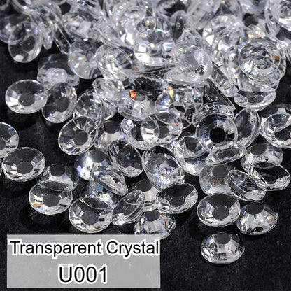 Hot Sell 5000pcs/bag SS16 4mm Flat Back Crystal Non Hotfix Resin Rhinestone for Nail Art DIY