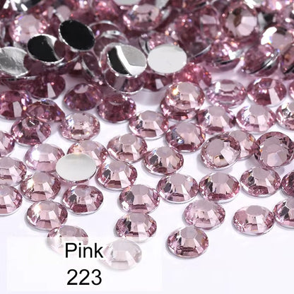 Hot Sell 5000pcs/bag SS16 4mm Flat Back Crystal Non Hotfix Resin Rhinestone for Nail Art DIY