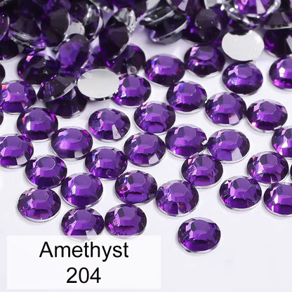 Hot Sell 5000pcs/bag SS16 4mm Flat Back Crystal Non Hotfix Resin Rhinestone for Nail Art DIY