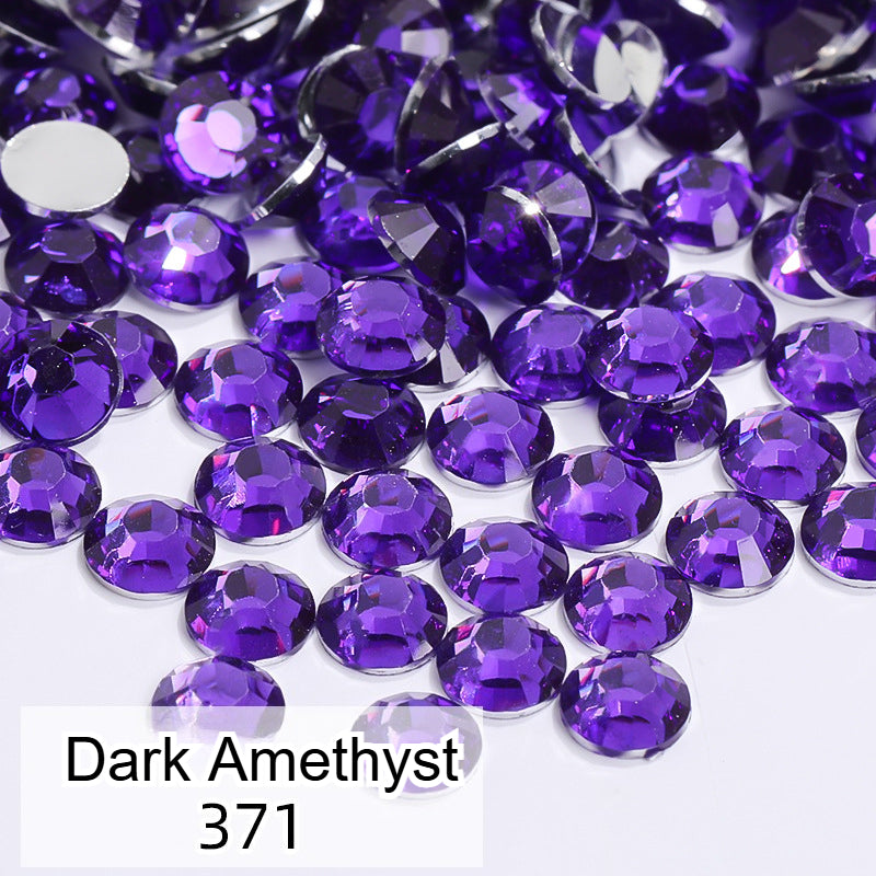 High Quality 1000pcs/bag SS30 6mm Non Hot Fix Strass Flatback Resin Crystal Rhinestone for Garment Clothing