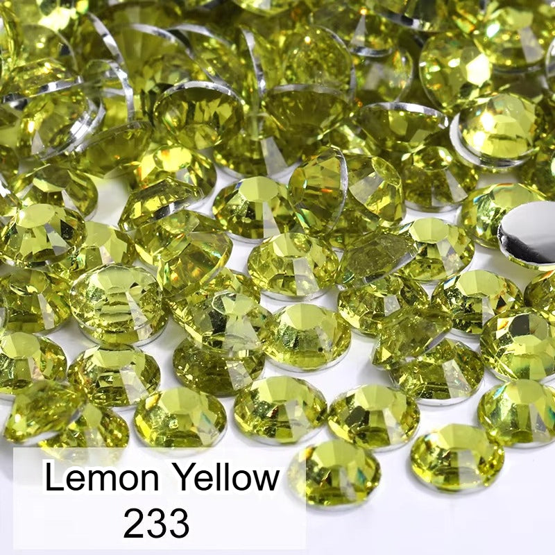 High Quality 1000pcs/bag SS30 6mm Non Hot Fix Strass Flatback Resin Crystal Rhinestone for Garment Clothing