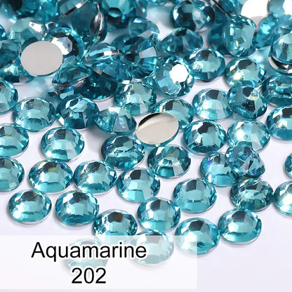 Hot Sell 5000pcs/bag SS16 4mm Flat Back Crystal Non Hotfix Resin Rhinestone for Nail Art DIY