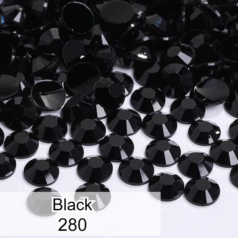 High Quality 1000pcs/bag SS30 6mm Non Hot Fix Strass Flatback Resin Crystal Rhinestone for Garment Clothing