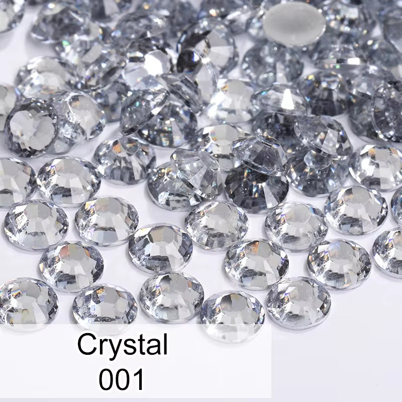 Hot Sell 5000pcs/bag SS16 4mm Flat Back Crystal Non Hotfix Resin Rhinestone for Nail Art DIY