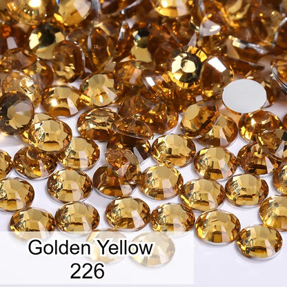 High Quality 1000pcs/bag SS30 6mm Non Hot Fix Strass Flatback Resin Crystal Rhinestone for Garment Clothing