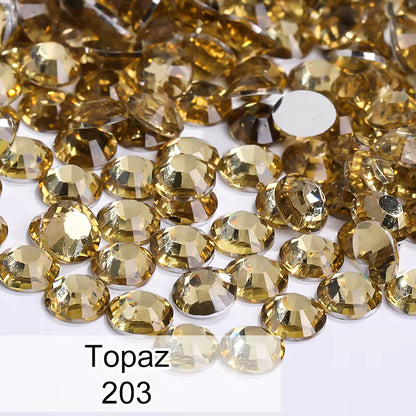 Hot Sell 5000pcs/bag SS16 4mm Flat Back Crystal Non Hotfix Resin Rhinestone for Nail Art DIY