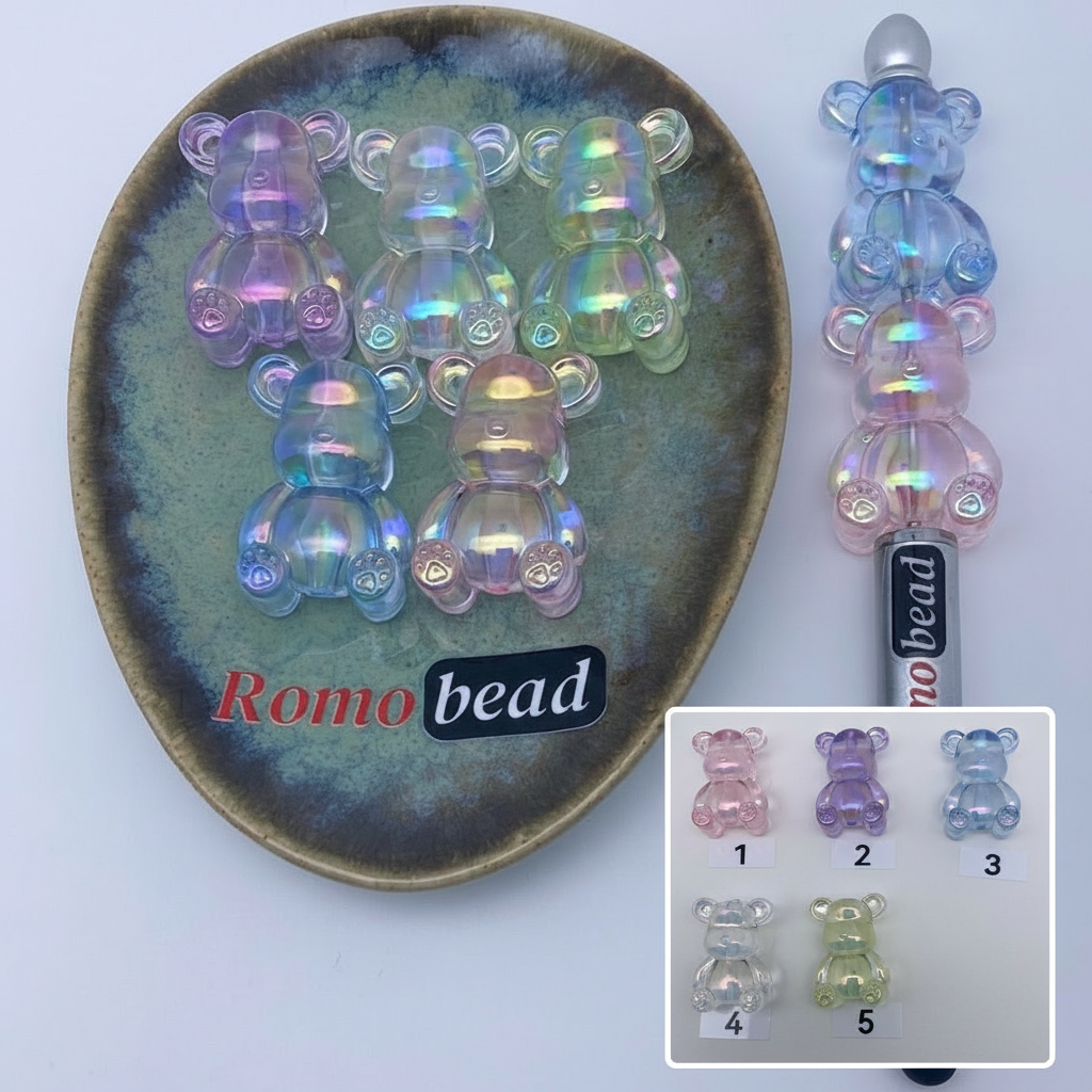 Composite image for clear bear beads