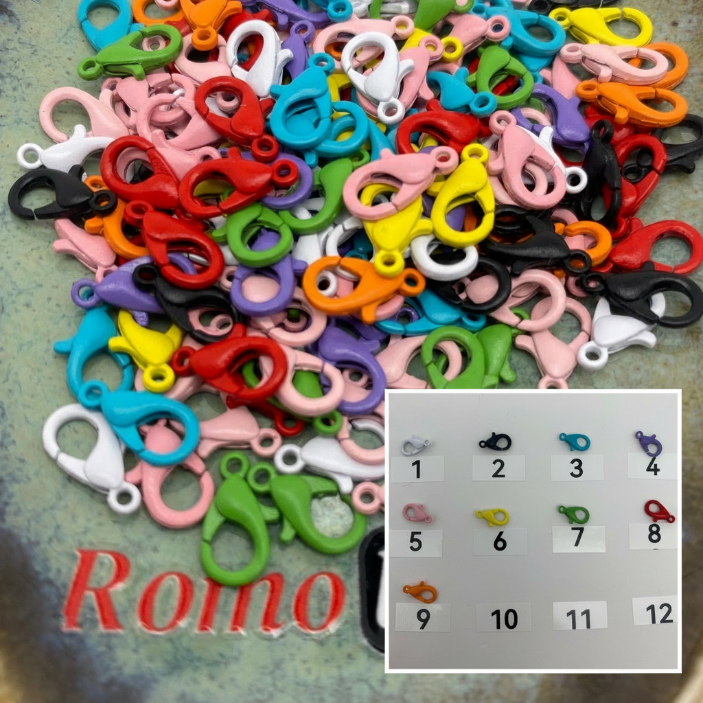 Composite image for colorful plated lobster clasp