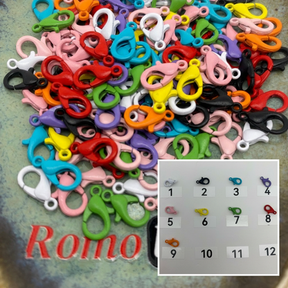 Composite image for colorful plated lobster clasp