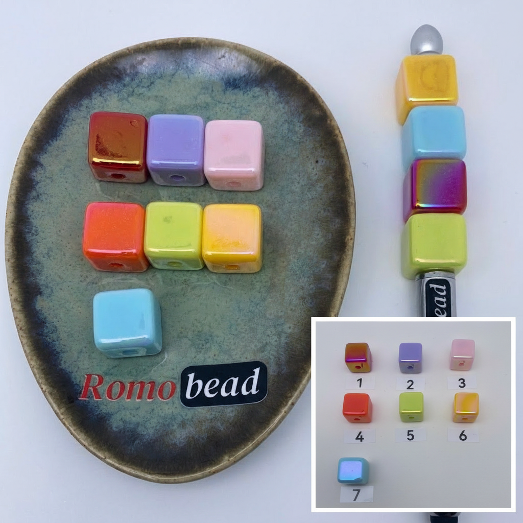 Composite image for cube beads