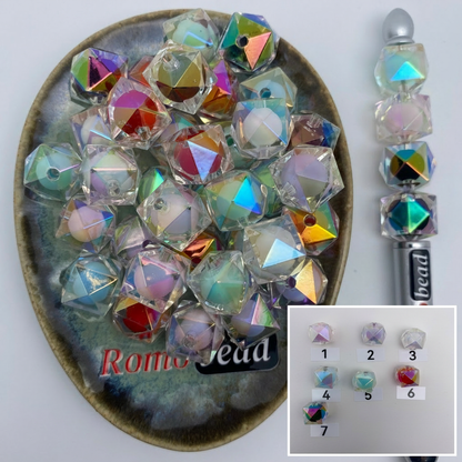 Composite image for double layer diamond clear UV beads