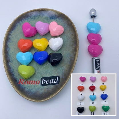 Composite image for heart beads