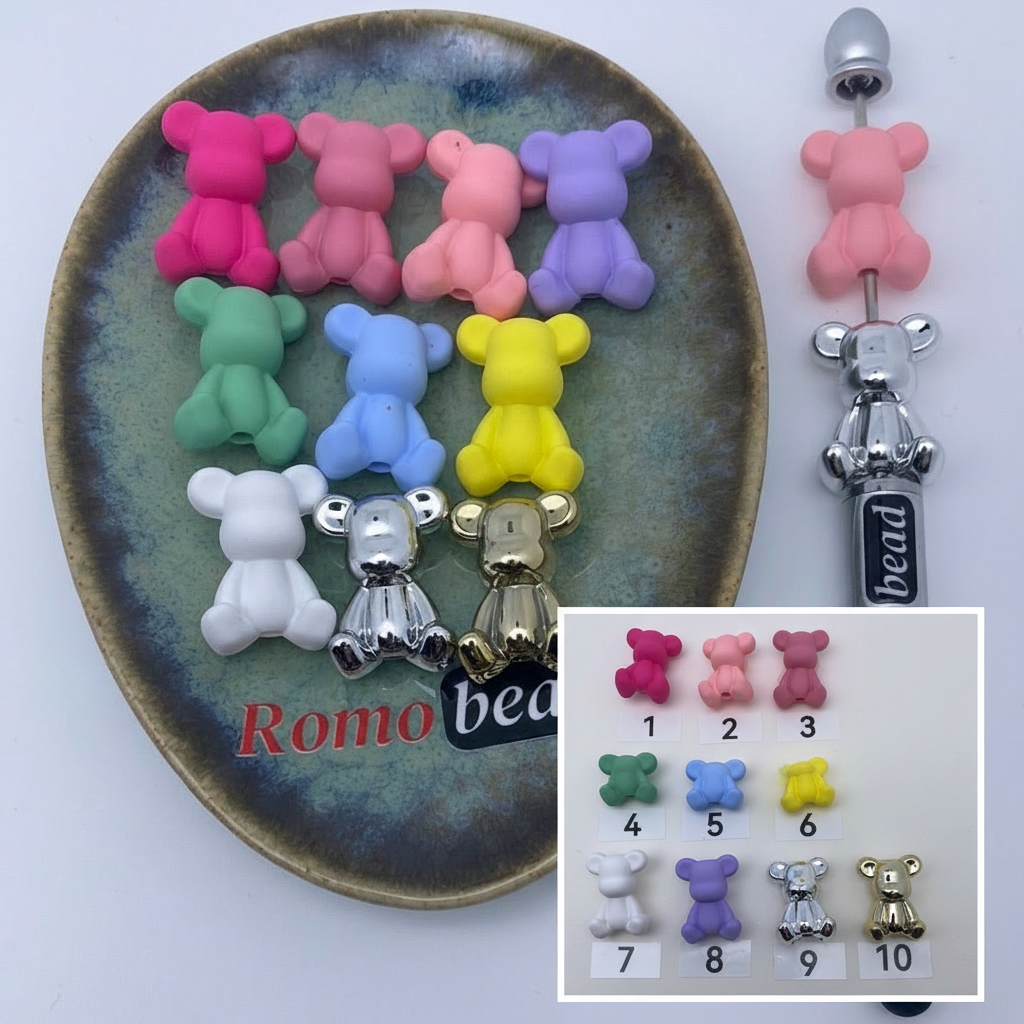 Composite image for matte bear beads