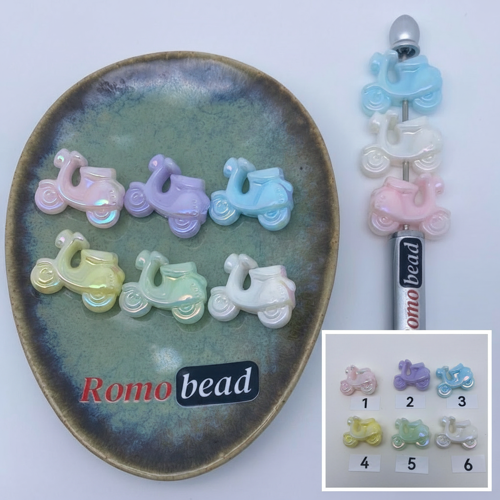 Composite image for motor bike beads