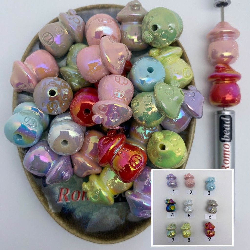 Composite image for mushroom house UV beads