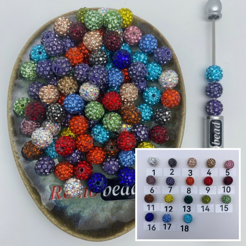 Composite image for rhinestone round beads