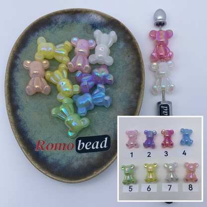 Composite image for shiny UV bear beads