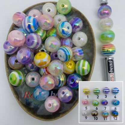 Composite image for stripes UV round beads