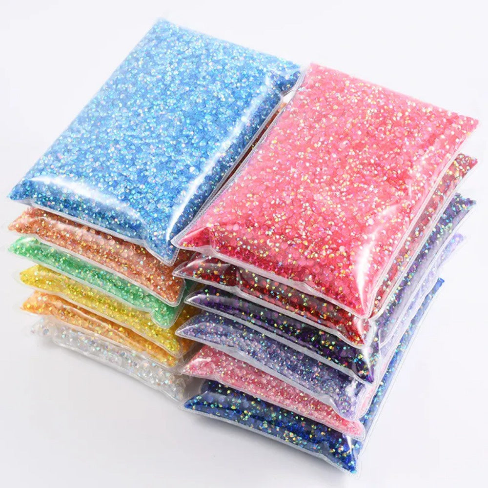 Hot Sell 5000pcs/bag SS16 4mm Flat Back Crystal Non Hotfix Resin Rhinestone for Nail Art DIY